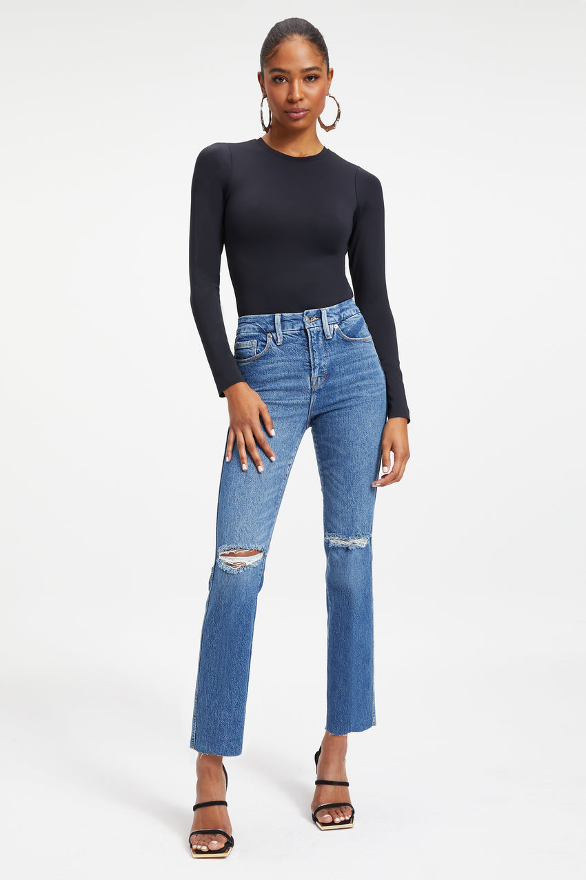 GOOD CURVE STRAIGHT JEANS | BLUE527 - GOOD AMERICAN