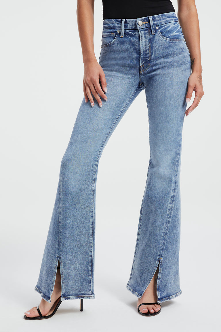 Good American Good Classic Crossover High Waist Jeans