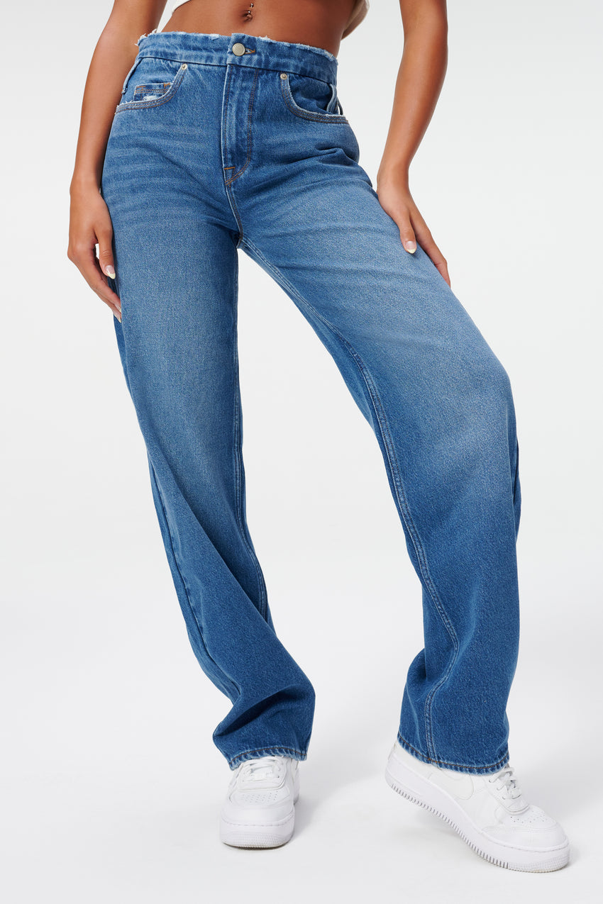 GOOD '90s RELAXED JEANS  BLUE541 - GOOD AMERICAN