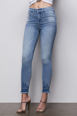 good american side zip jeans