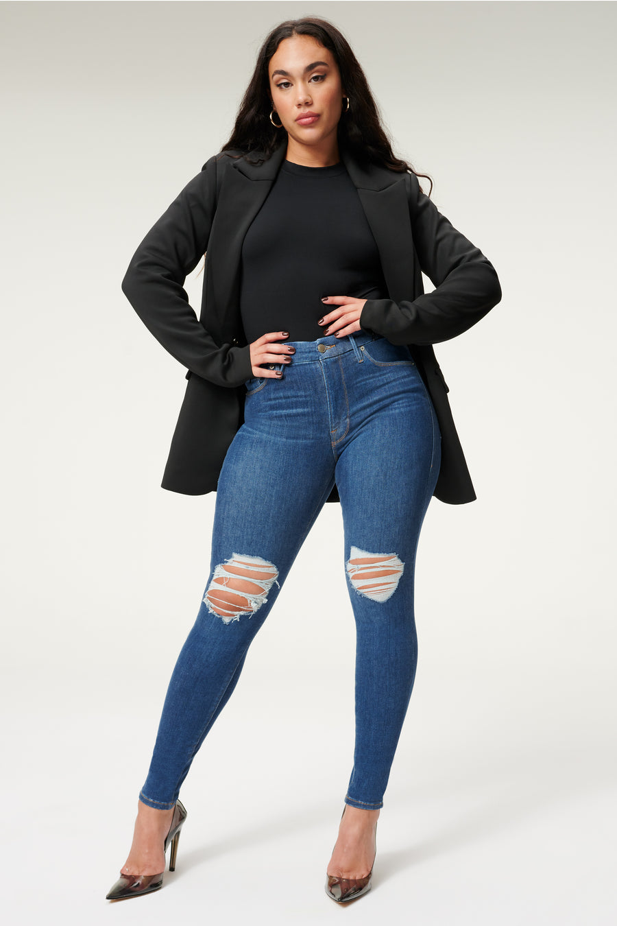 ALWAYS FITS GOOD LEGS JEANS | DEEP BLUE005 - GOOD AMERICAN