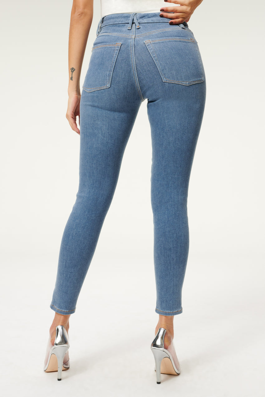 ALWAYS FITS GOOD LEGS SKINNY JEANS | DEEP BLUE006 - GOOD AMERICAN