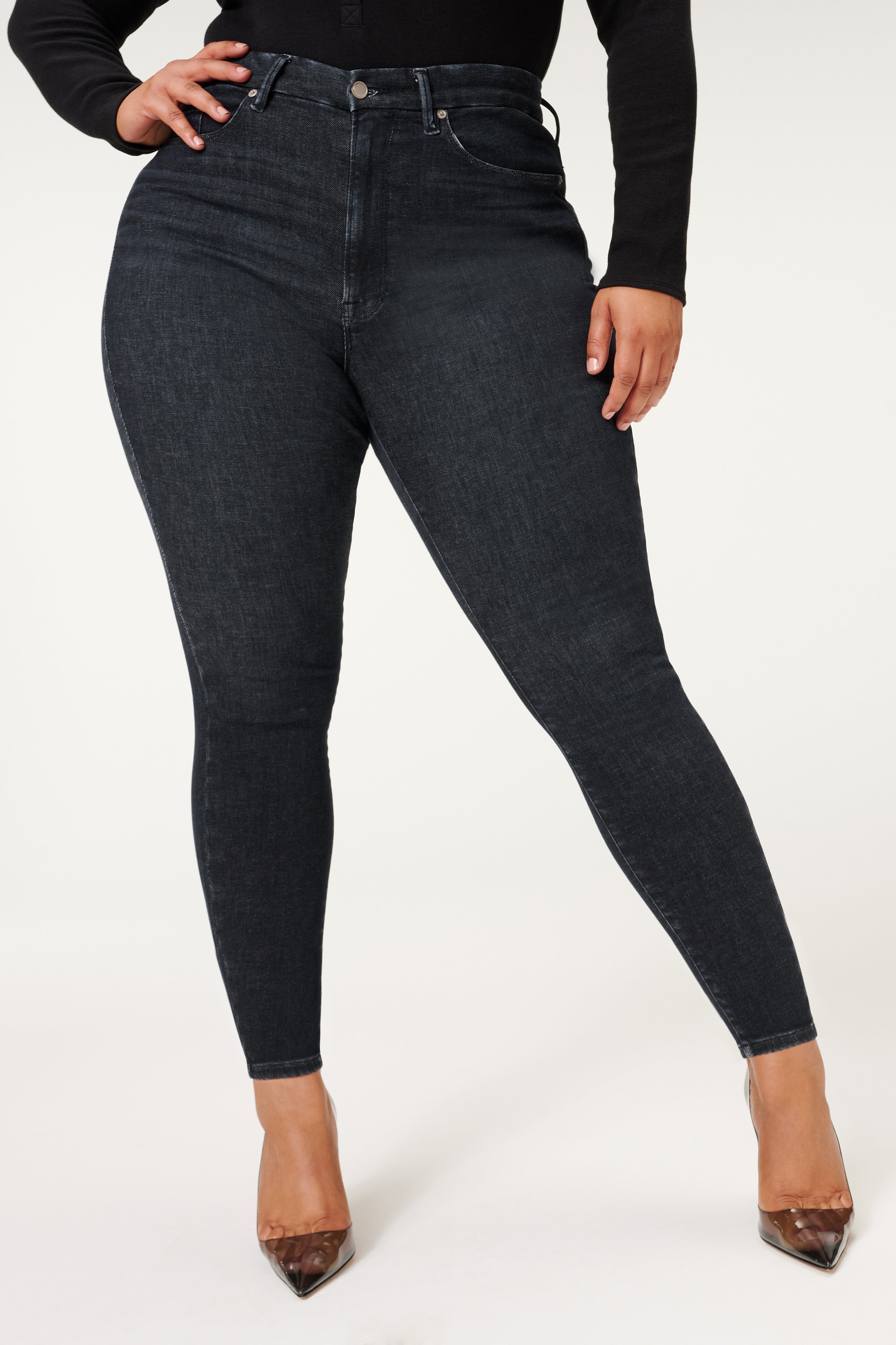 ALWAYS FITS GOOD LEGS SKINNY JEANS | DEEP BLUE002 - GOOD AMERICAN