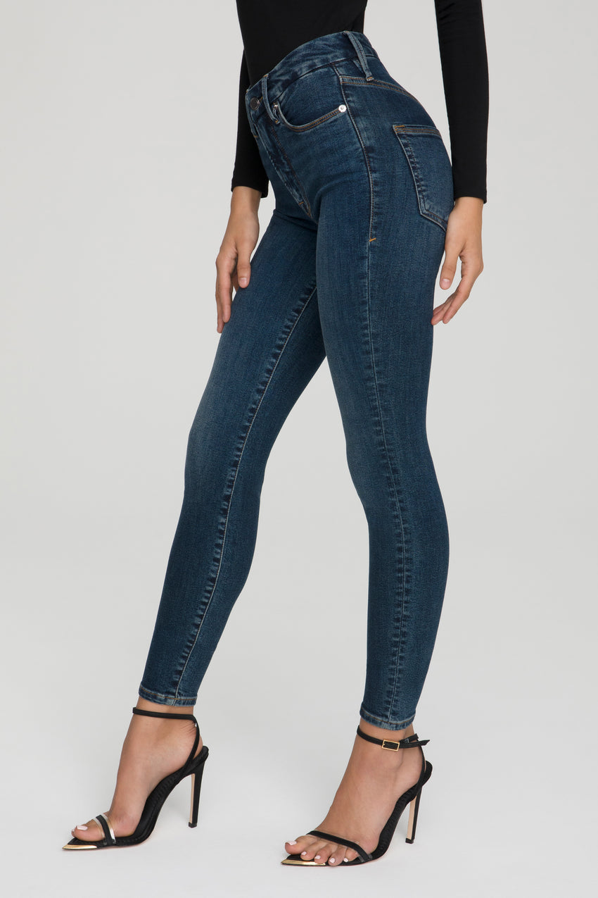 GOOD LEGS SKINNY JEANS | BLUE609 View 2 - model: Size 0 |