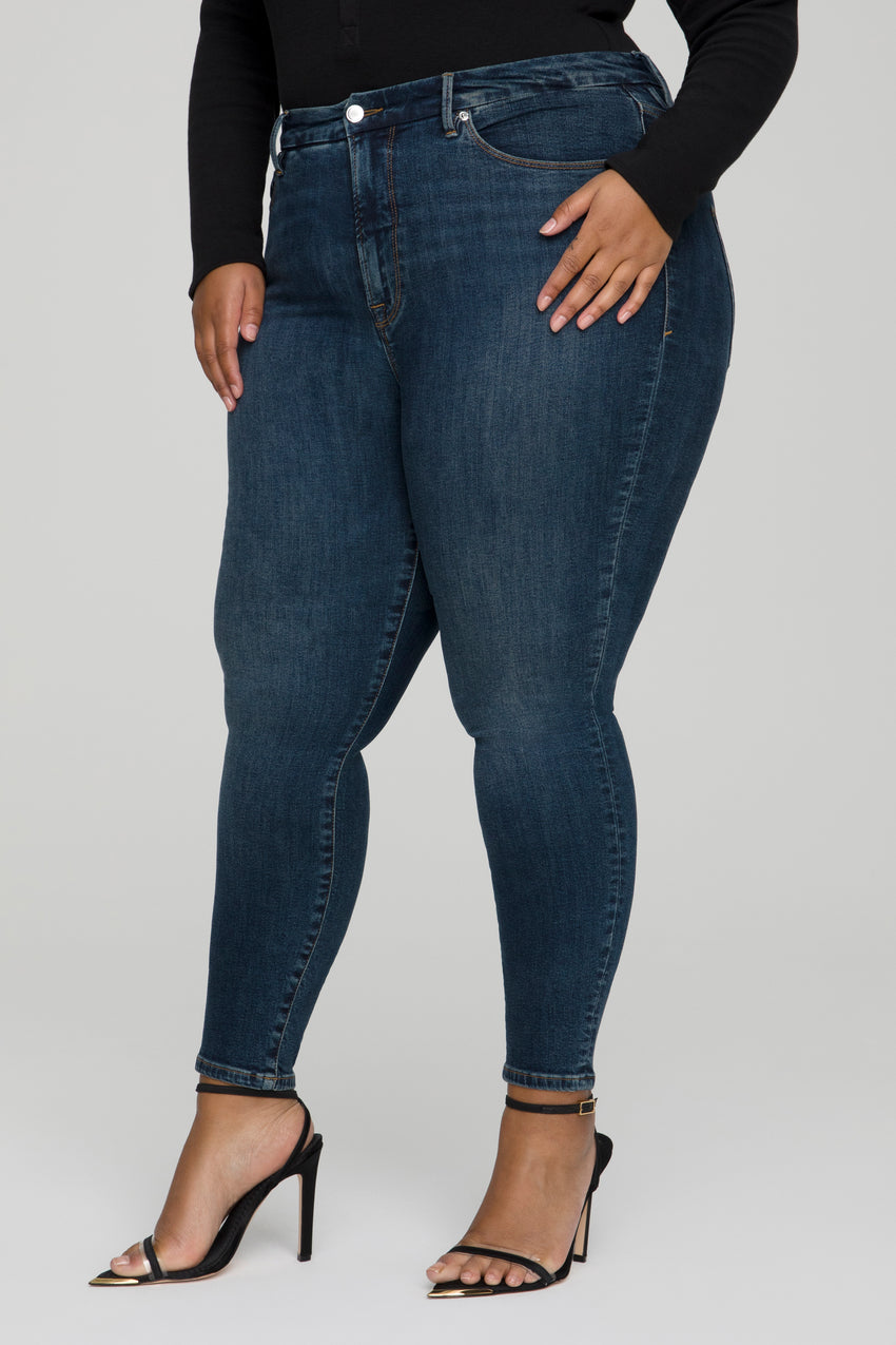 GOOD LEGS SKINNY JEANS | BLUE609 View 7 - model: Size 16 |