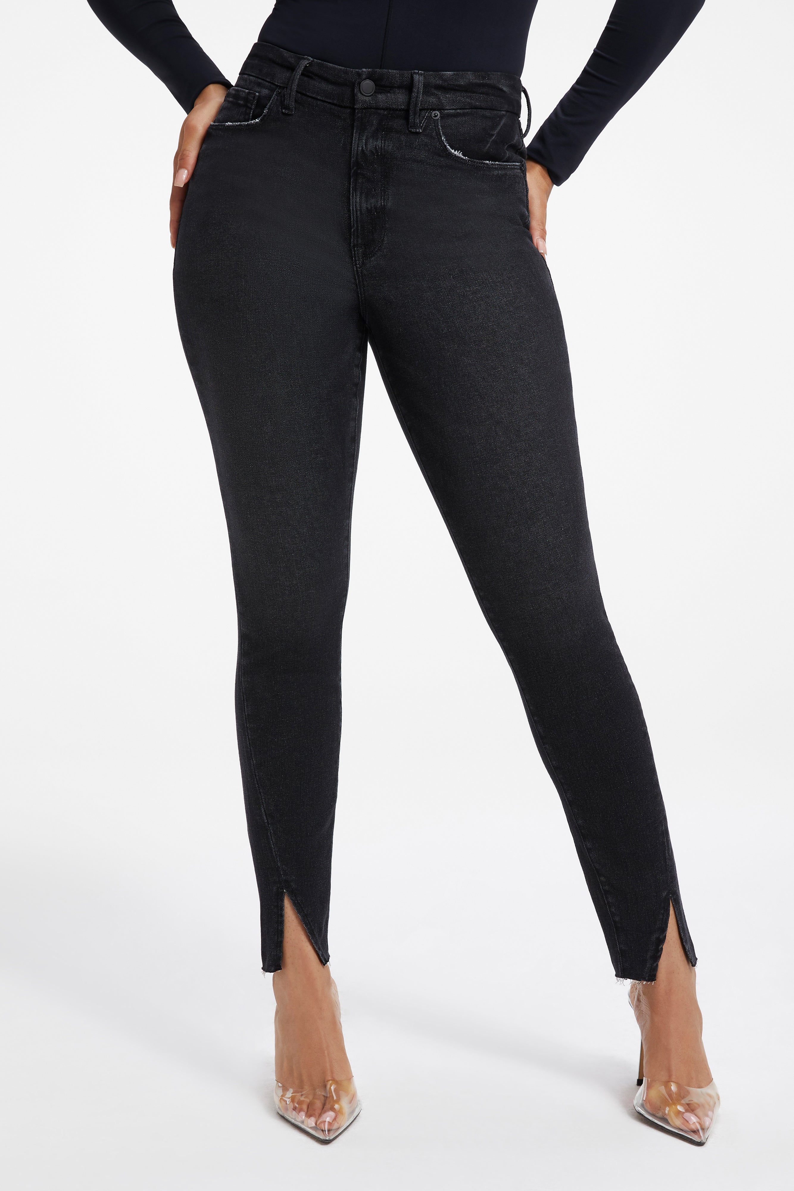 GOOD LEGS SKINNY JEANS| BLACK283 - GOOD AMERICAN