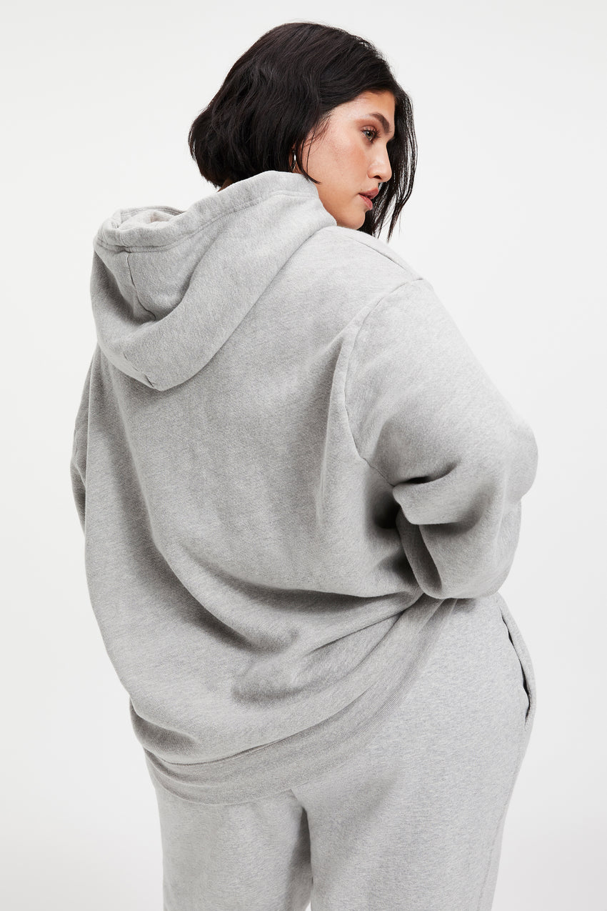 BOYFRIEND HOODIE | HEATHER GREY001 View 11 - model: Size 16 |