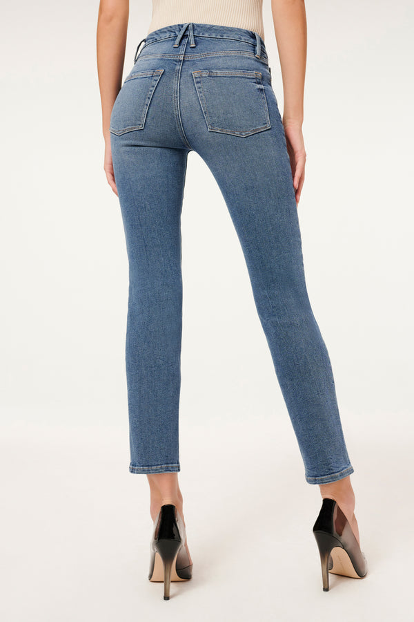 GOOD LEGS STRAIGHT JEANS| BLUE524 - GOOD AMERICAN