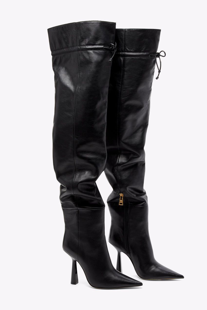 OVER THE KNEE BOOT | BLACK001 View 2 - model: Size 0 |
