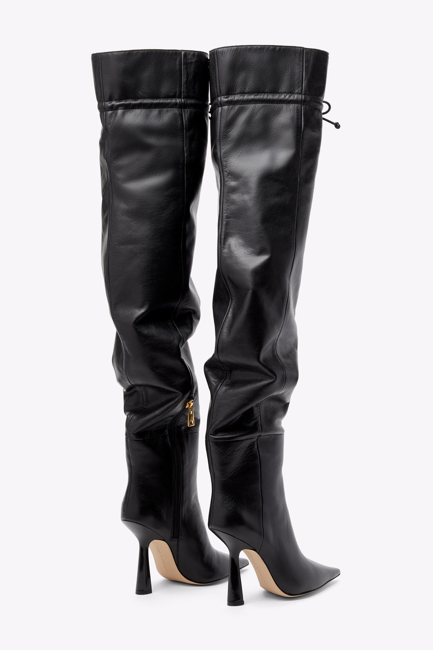 OVER THE KNEE BOOT | BLACK001 View 3 - model: Size 0 |