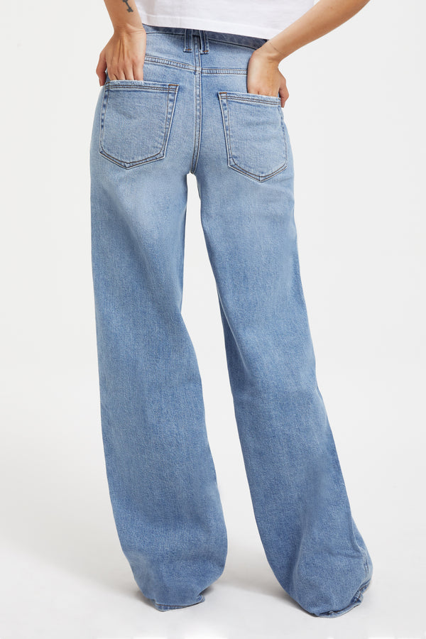 GOOD SKATE WIDE LEG JEANS | INDIGO208 - GOOD AMERICAN