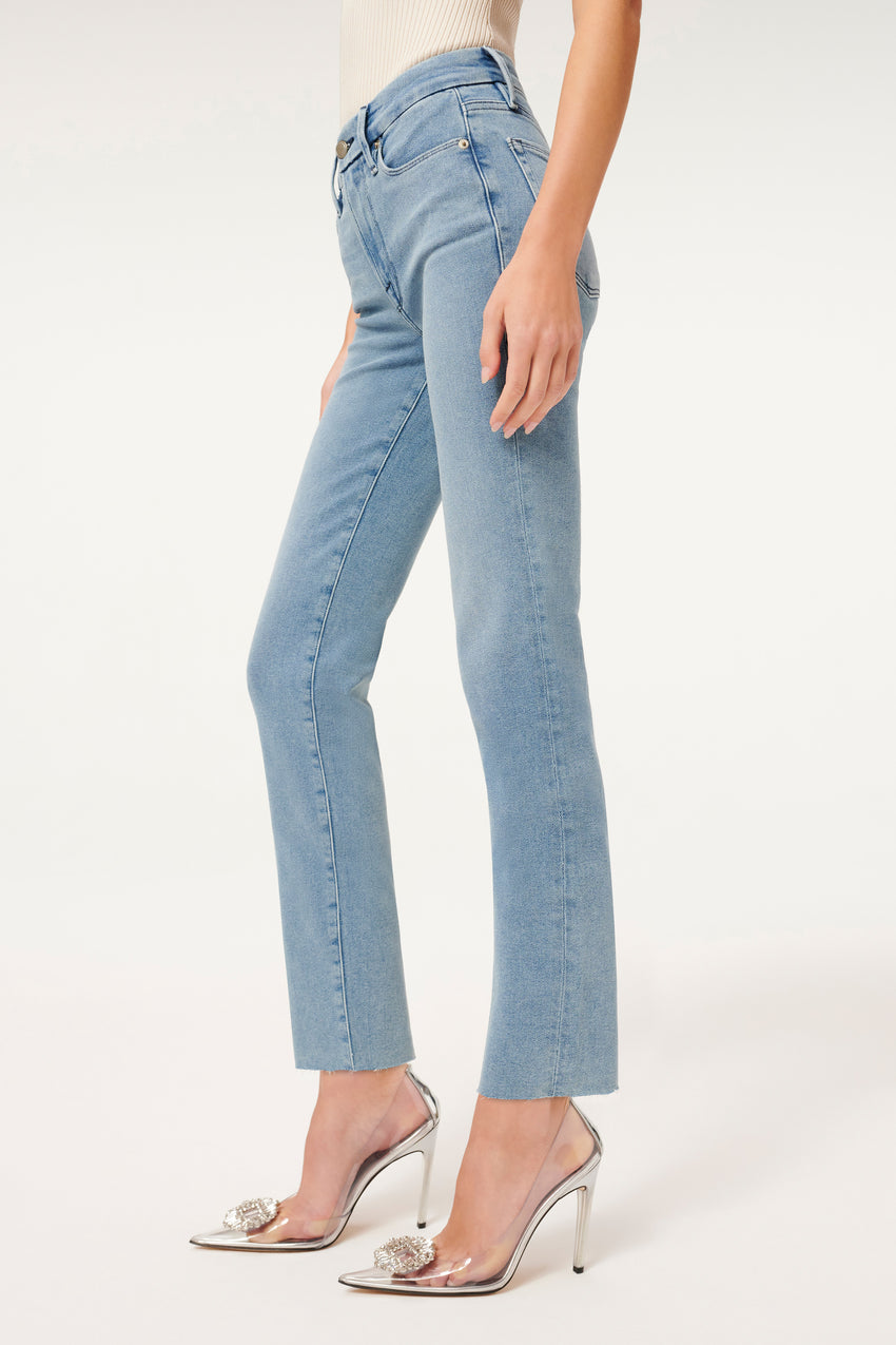 GOOD LEGS STRAIGHT JEANS | BLUE449 View 12 - model: Size 0 |