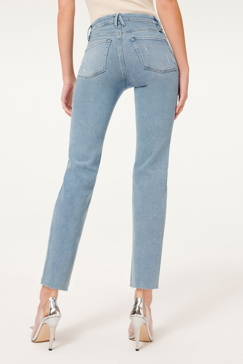 GOOD LEGS STRAIGHT JEANS | BLUE449 View 14 - model: Size 0 |