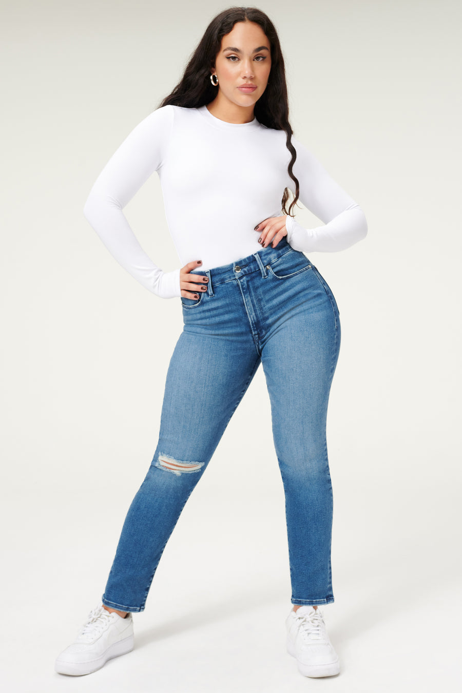 ALWAYS FITS GOOD WAIST JEANS | BLUE852 - GOOD AMERICAN