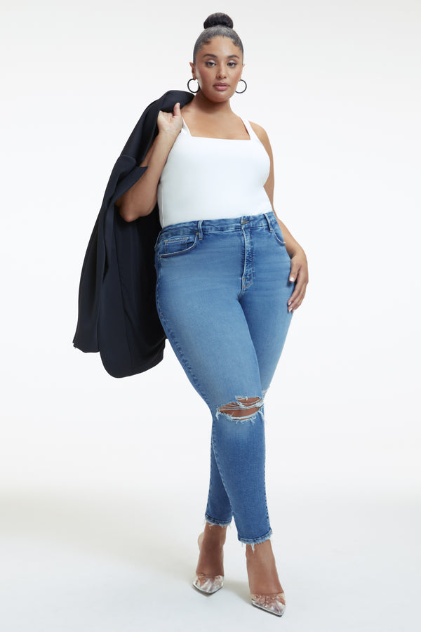 GOOD WAIST CROPPED JEANS | INDIGO223 - GOOD AMERICAN