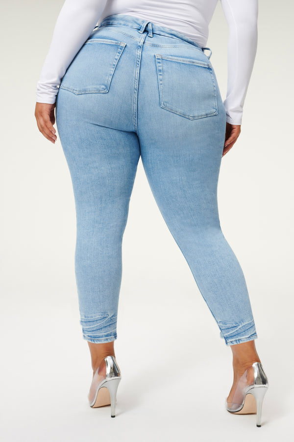 GOOD WAIST SKINNY CROPPED JEANS | BLUE856 - GOOD AMERICAN