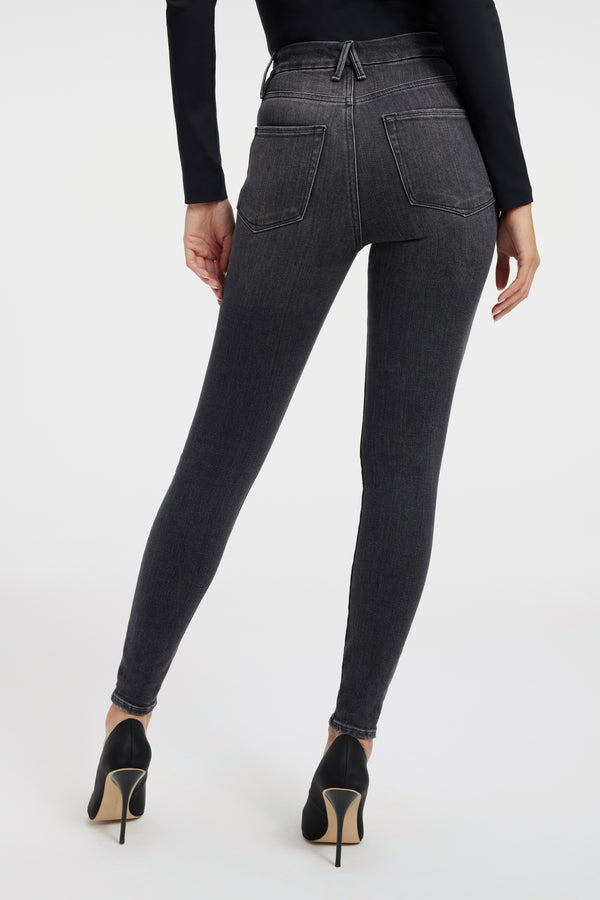 GOOD WAIST SKINNY CROPPED JEANS| BLACK219 - GOOD AMERICAN