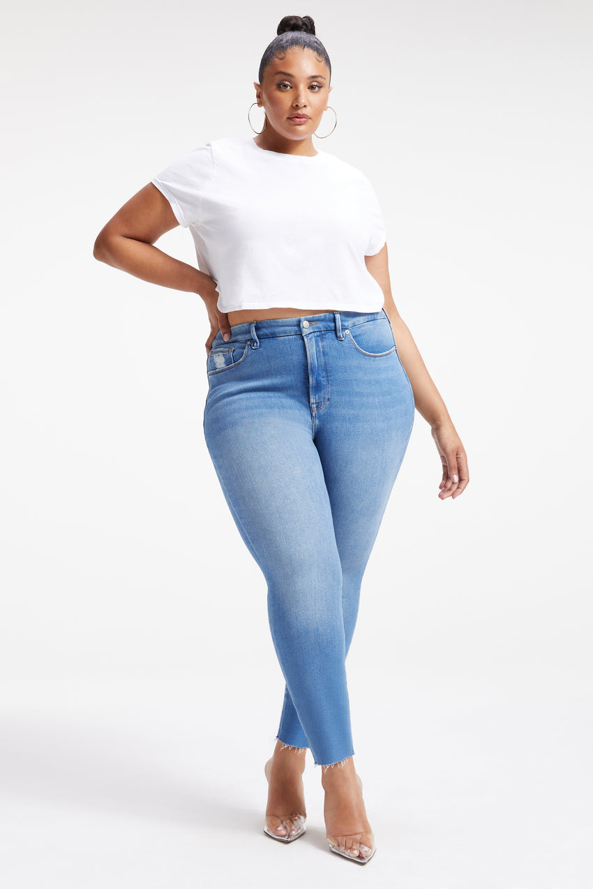 GOOD WAIST SKINNY CROPPED JEANS | INDIGO222 - GOOD AMERICAN