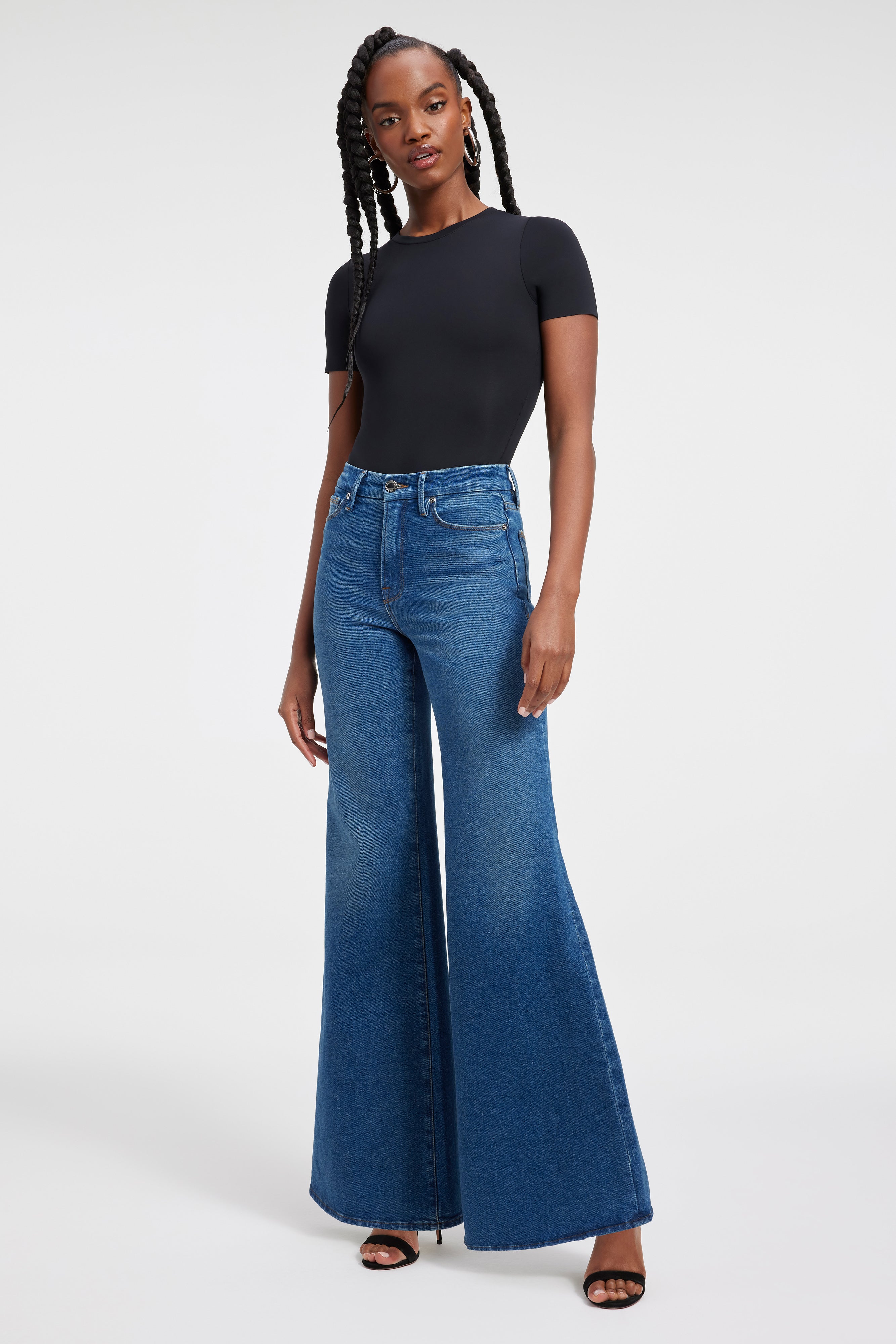 GOOD PALAZZO JEANS | BLUE451 - AMERICAN