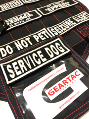 service dog patch systems and molle attachment