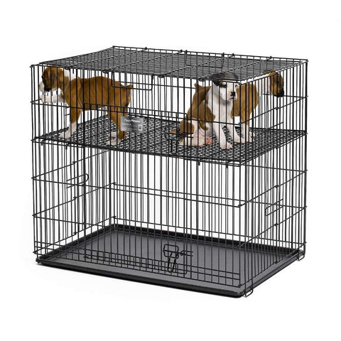 Midwest Puppy Playpen With Plastic Pan And Half Inch Floor Grid