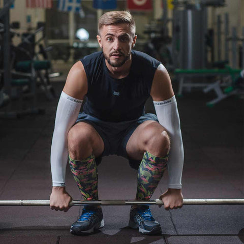 Mens Sport Long Tube Socks Guard Sleeves Football Leg Cover Protection Thin
