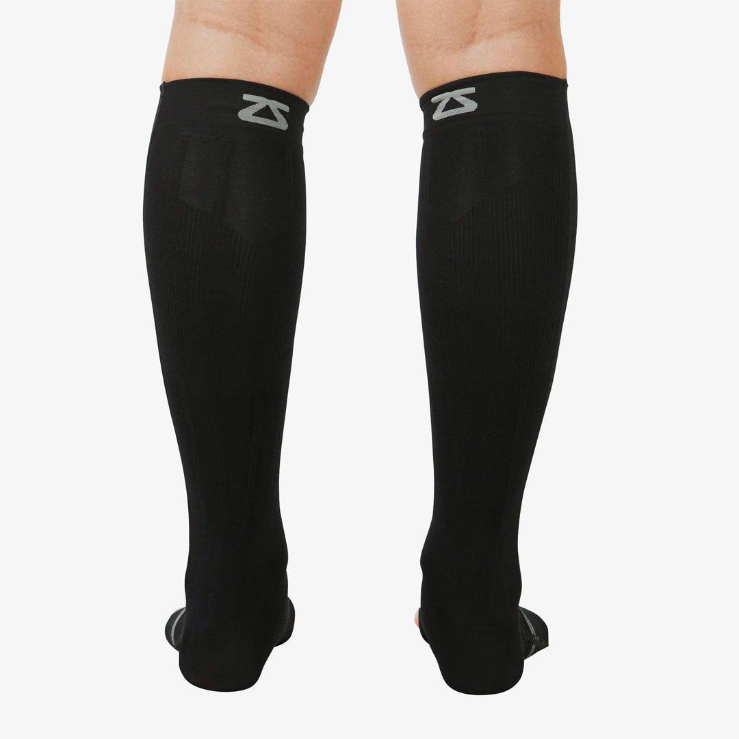 Buy QUADA Compression Sleeve for Unisex- BEST Calf Compression Socks for Running  Shin Splint Calf Pain Relief Leg Support Sleeve for Runners Medical Air  Travel Nursing Cycling (XL, Black) Online at Low
