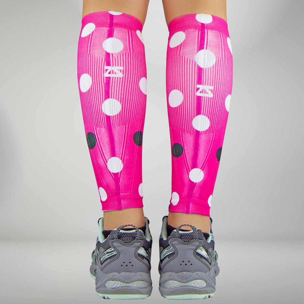 Polka Dot Compression Leg Sleeves Pattern Cute Sleeves Zensah