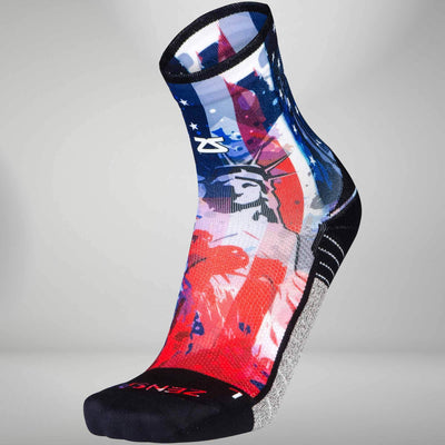 patriotic running socks