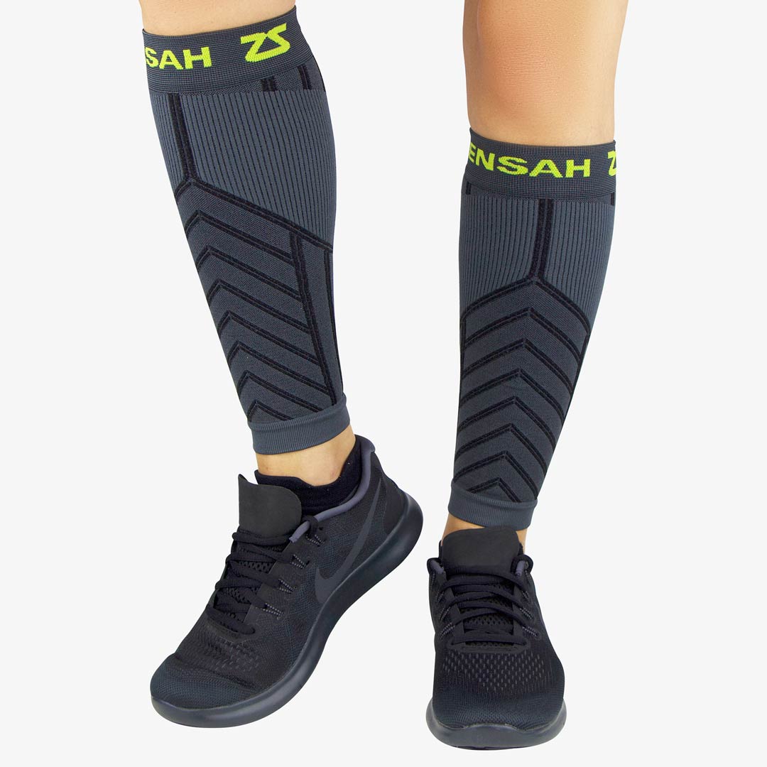  Zensah Compression Leg Sleeves, Aqua, X-Small/Small