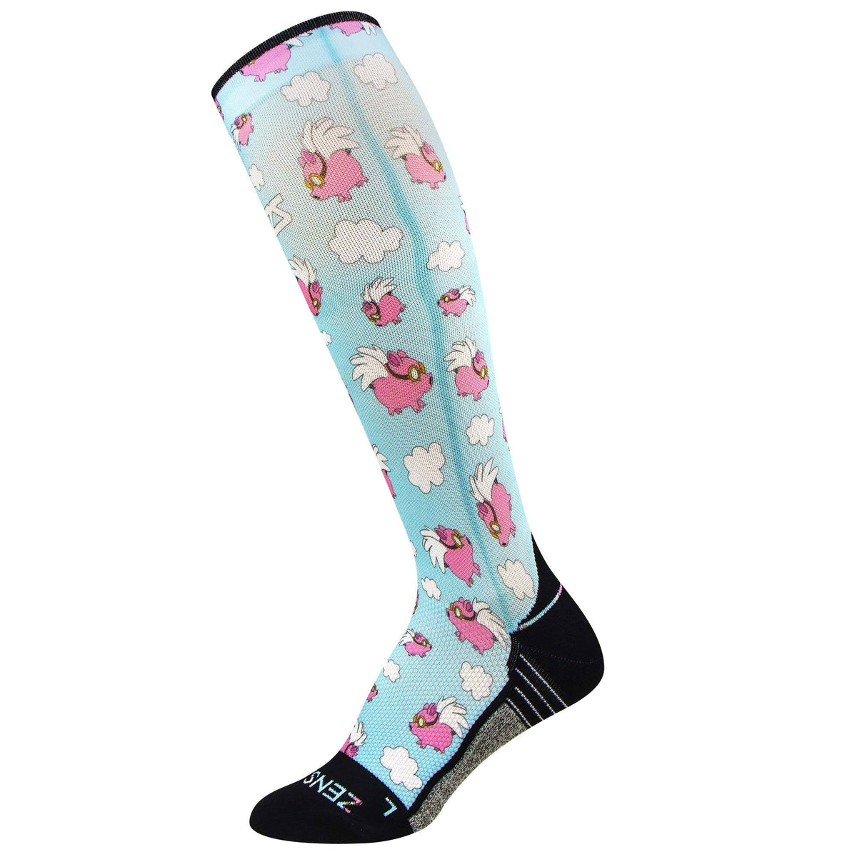 Flying Pigs Compression Socks (Knee-High)| Zensah