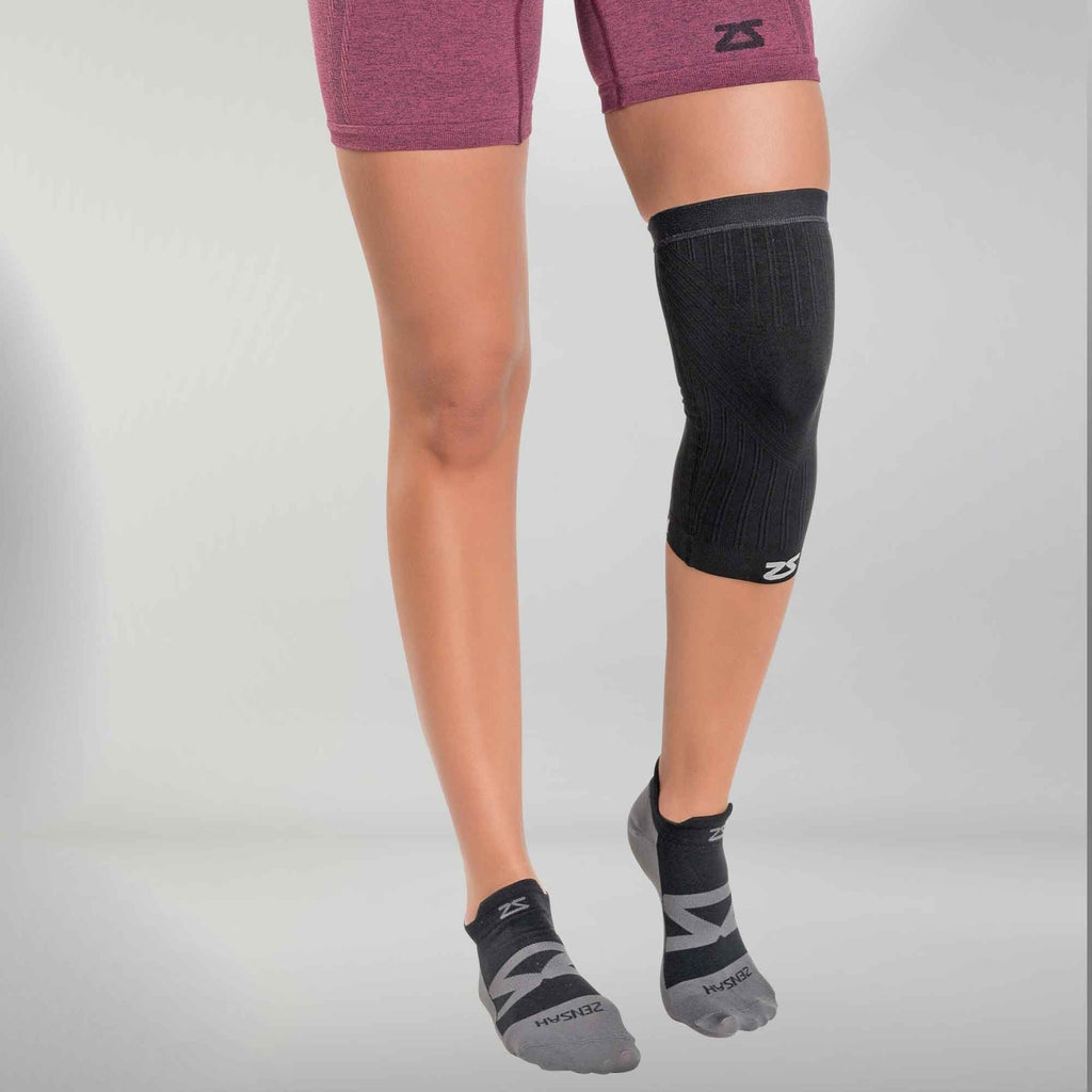 sleep with knee compression sleeve