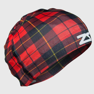 plaid skull cap