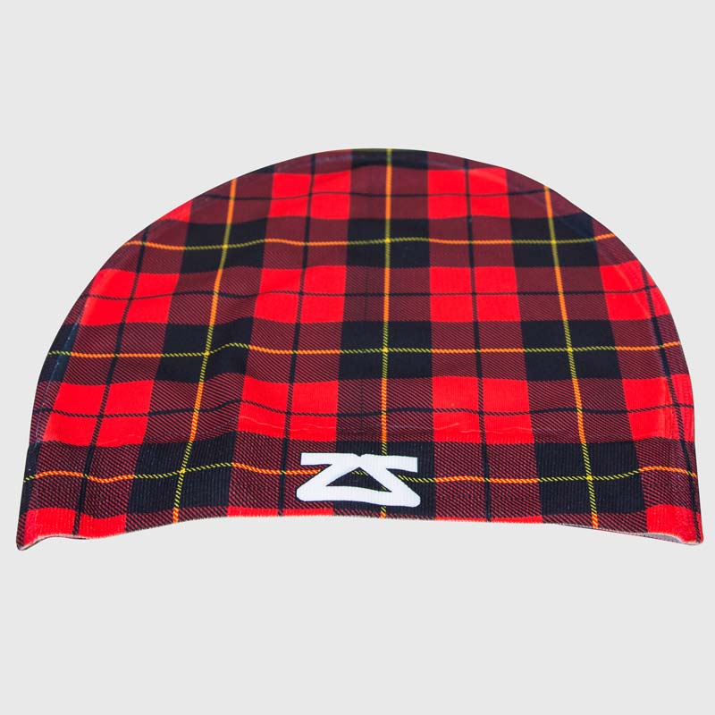 plaid skull cap