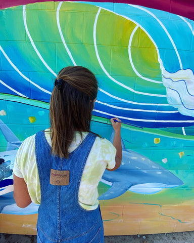 seacliff village park mural artist santa cruz california wave surf art