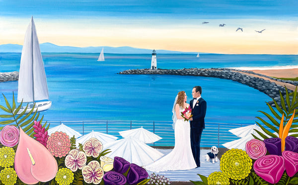 santa cruz harbor santa cruz live wedding painter