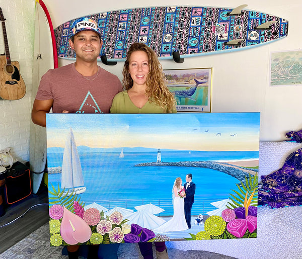 santa cruz monterey bay live wedding artist