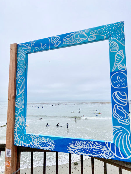 outside the frame, framing nature capitola california mural artist