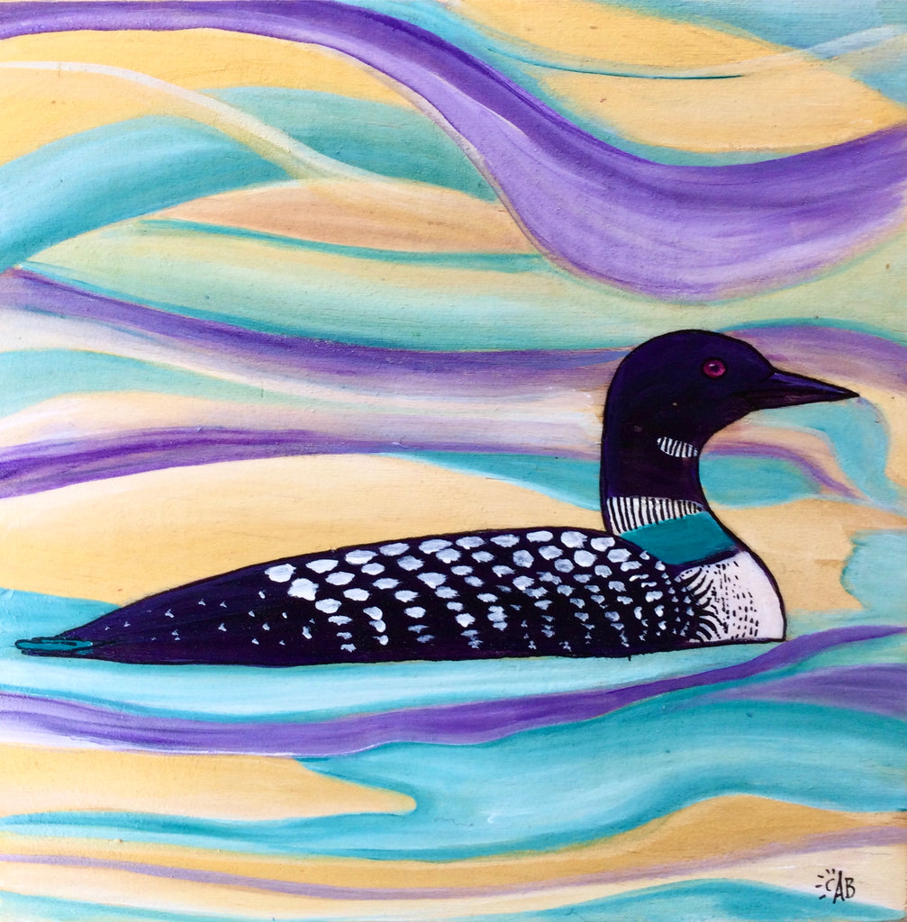 common loon painting