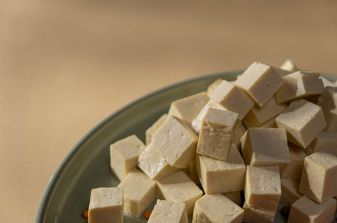 Soy tofu in a bowl