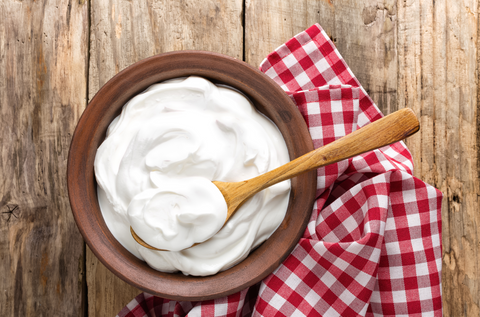bowl of yogurt