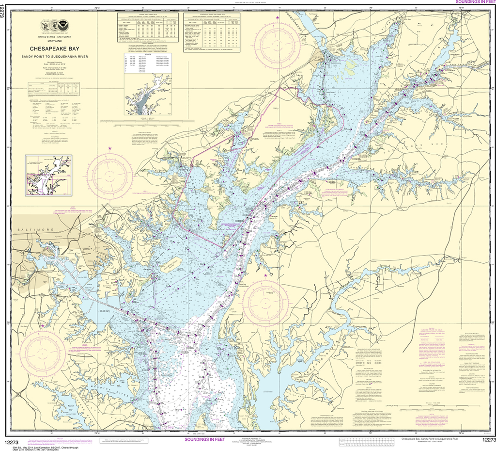 NOAA Charts for the MidAtlantic Coast Tagged "Chesapeake Bay