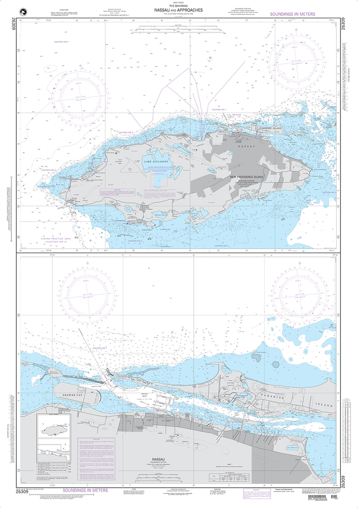 NGA International Chart 26309: Nassau and Approaches - Captain's ...