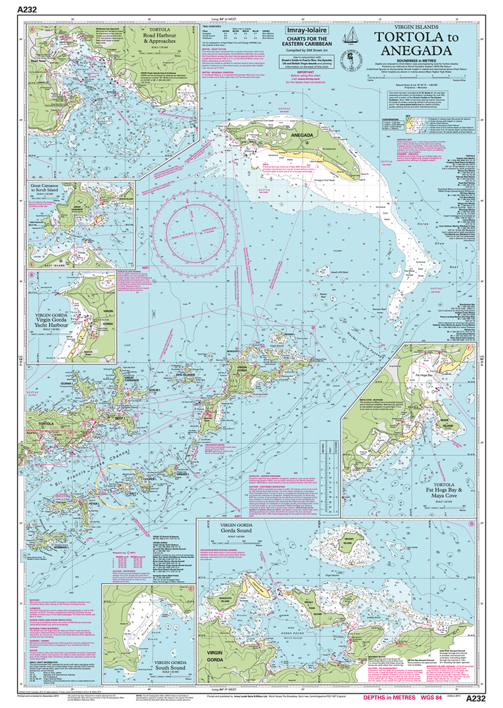 Imray Cruising Charts for Caribbean Waters - Captain's Nautical Books ...