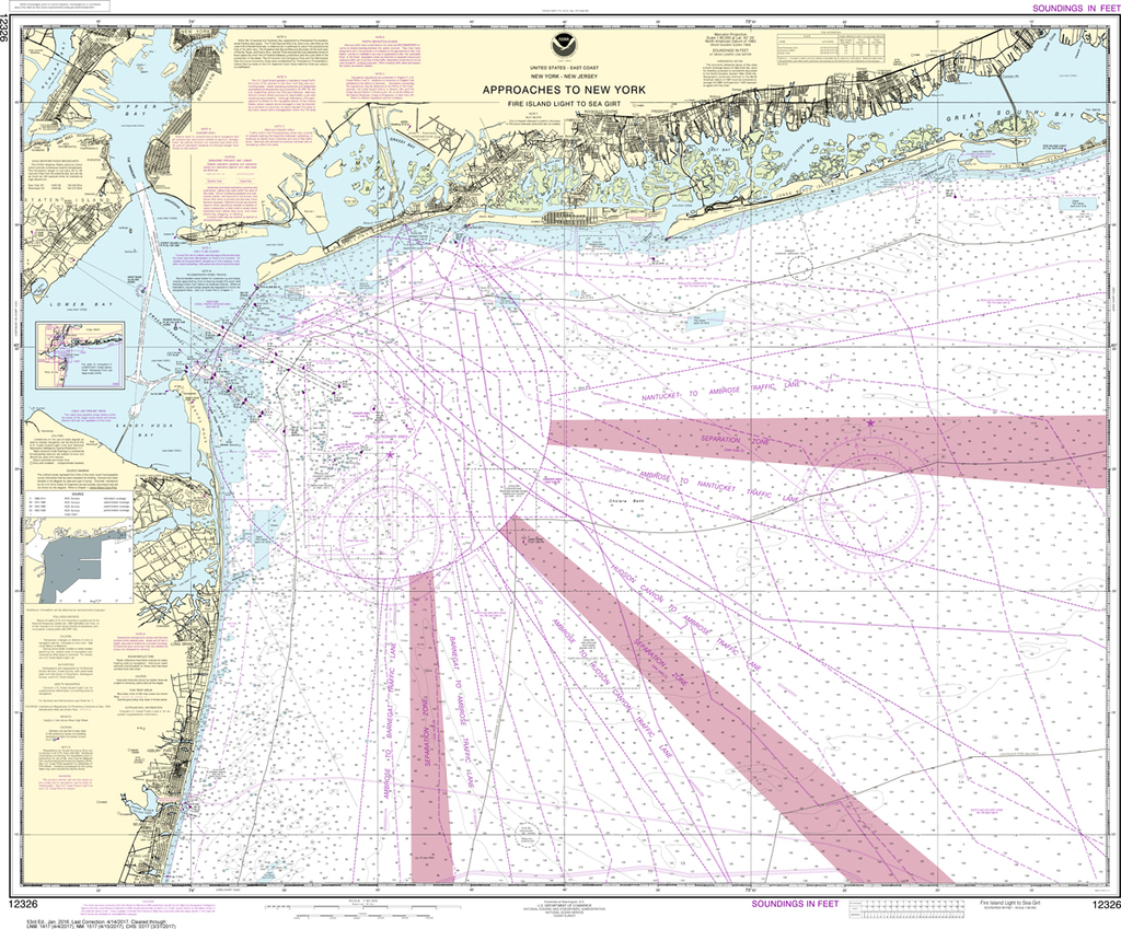 NOAA Charts for the MidAtlantic Coast Tagged "New York Harbor