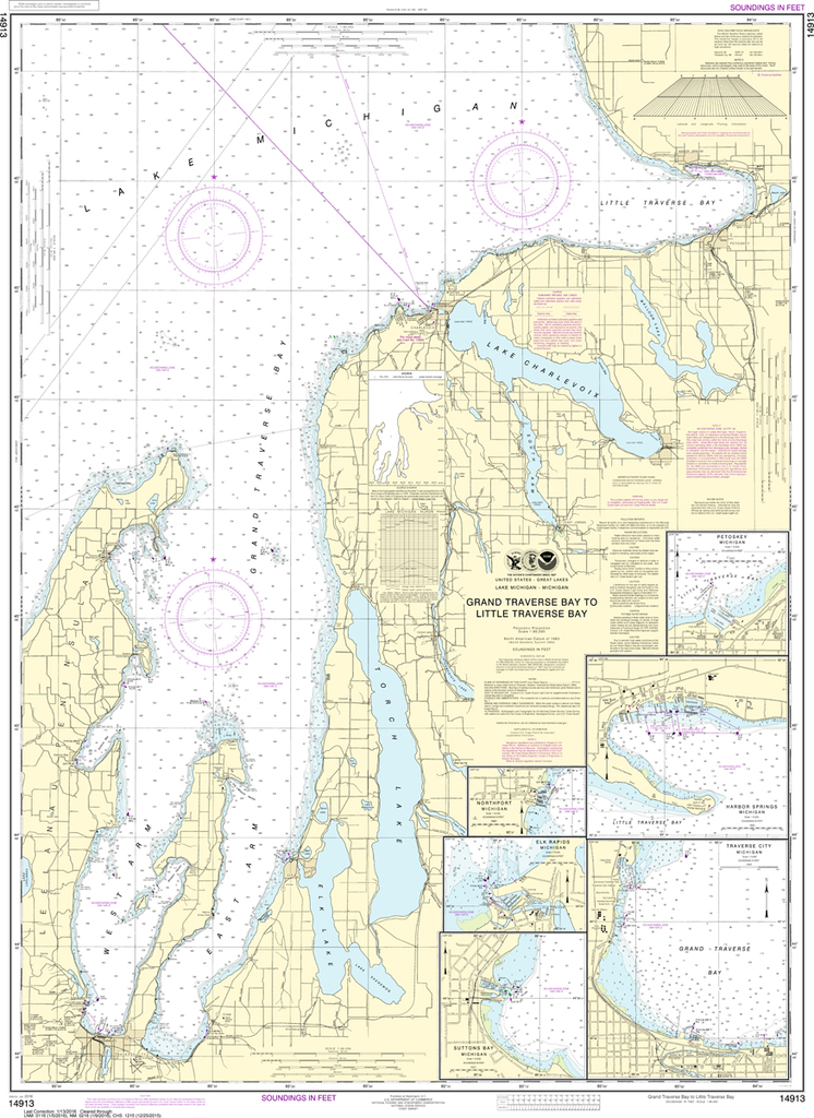 POD NOAA Charts for the Great Lakes (GL3): Lake Huron & Georgian Bay ...