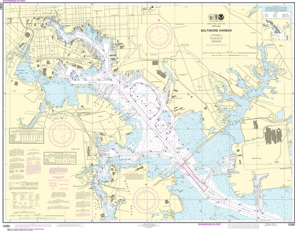 noaa-chart-12281-baltimore-harbor-captain-s-nautical-books-charts