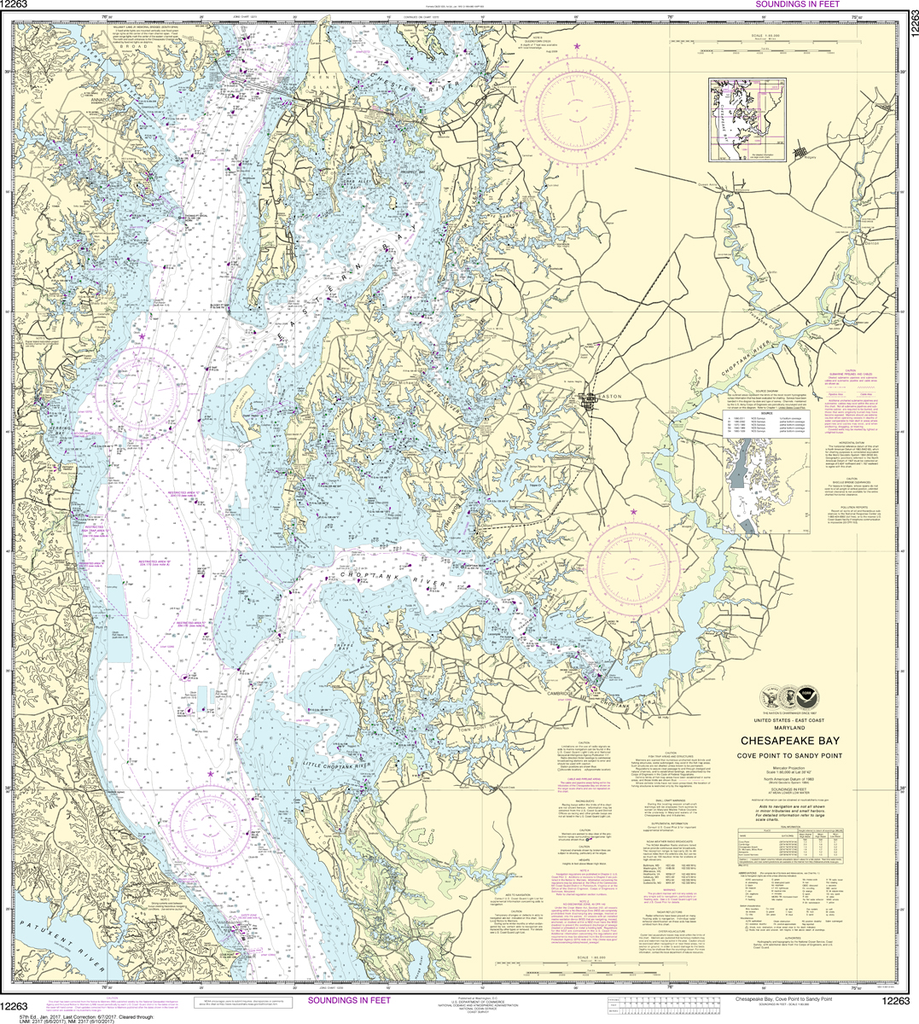 POD NOAA Charts for the MidAtlantic Chesapeake Bay Captain's