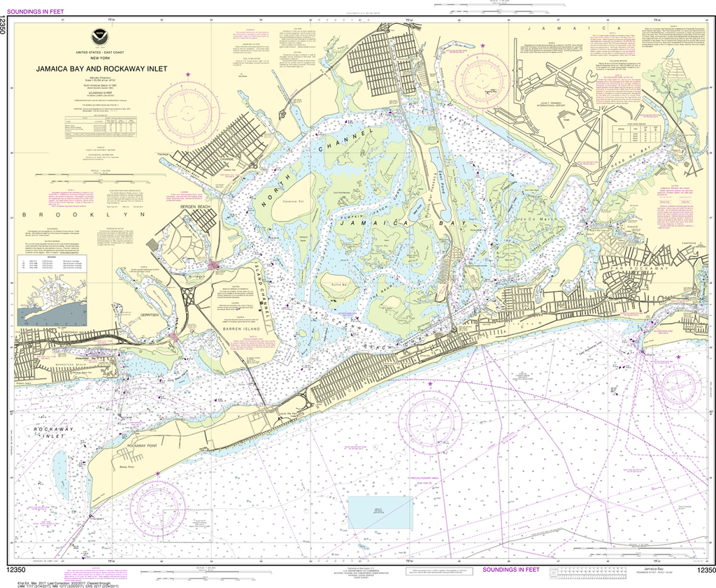 NOAA Charts for the Northeast Atlantic Coast In stock POD Captain's