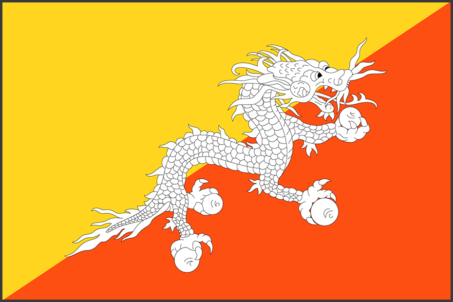 Outdoor and Boating Flag of Bhutan - Captain\'s Supplies ...